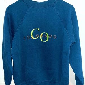 Dark Blue Colorado Sweatshirt. Fits like a small.